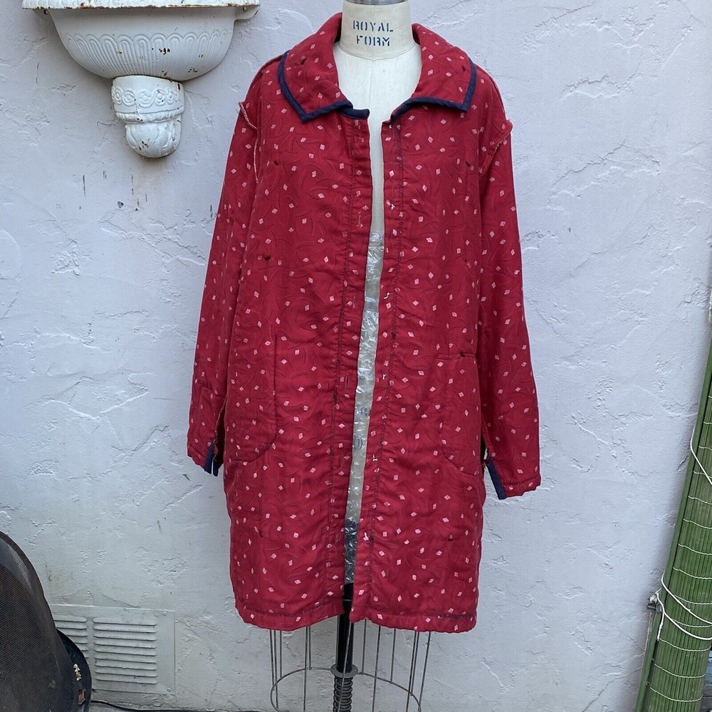 LADY LANCASTER The Market Jacket Coat Vintage Quilt Handmade Wearable Art - Picture 6 of 16